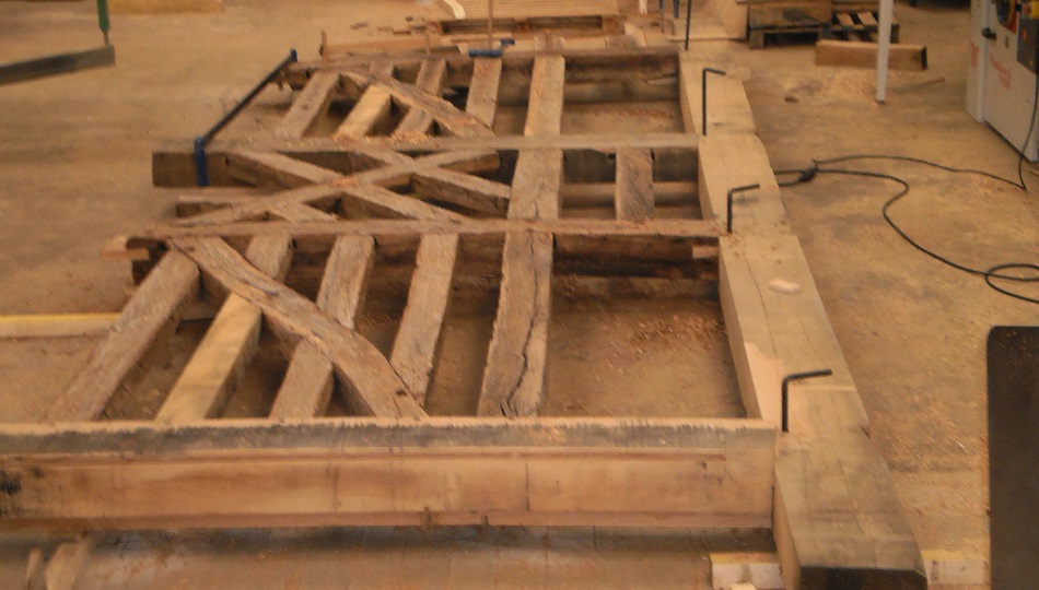 Restauration d'une façade en colombage
