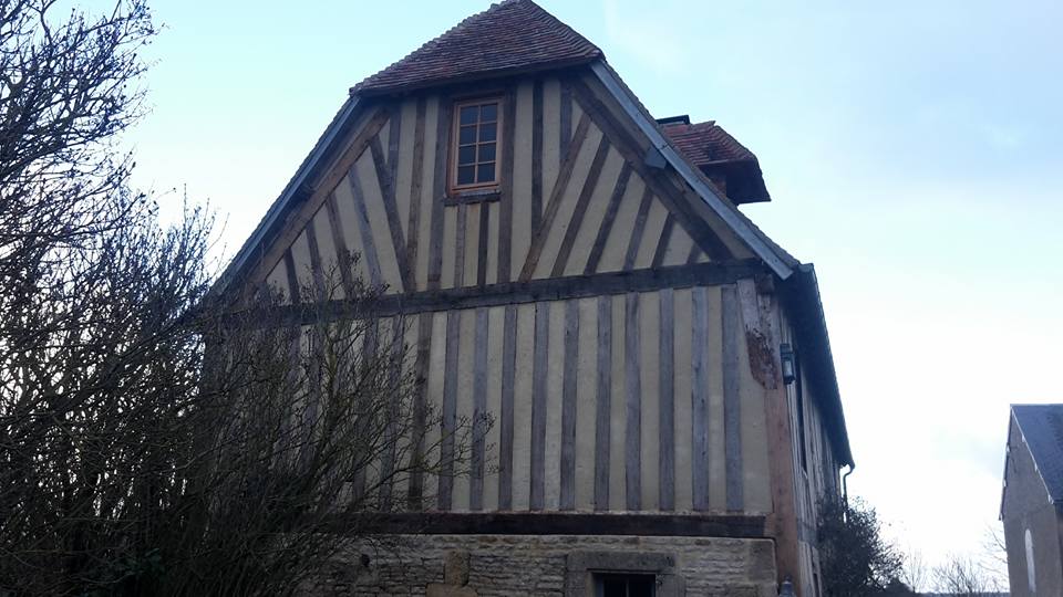 Restauration d'un pignon colombage